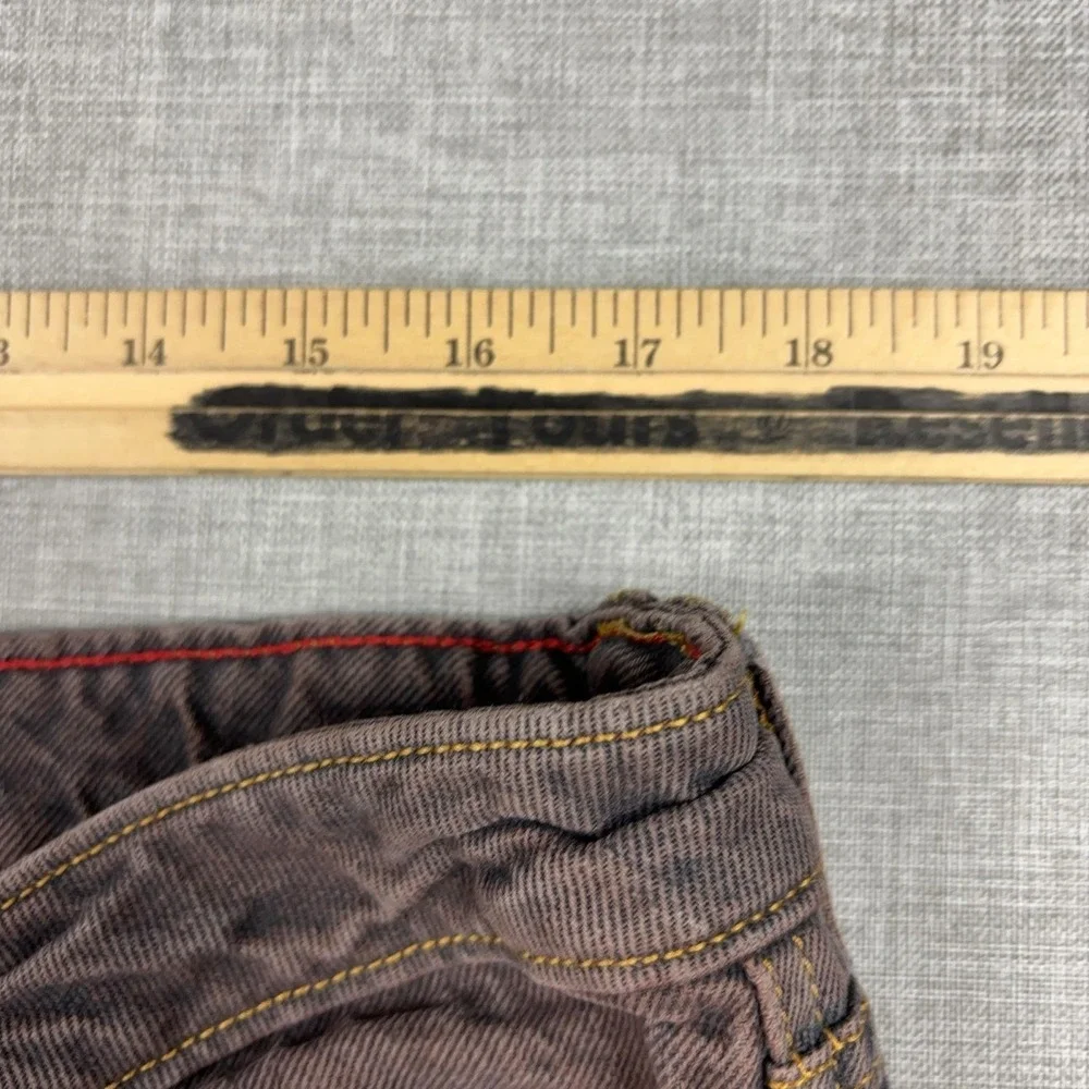 BDG Jeans Mens 34x32 Brown Medium Wash Relaxed Wide Leg Distressed Denim Pants